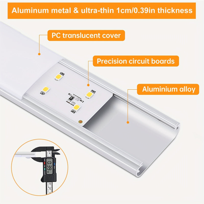 Luz LED sem fios com sensor de movimento para armários de cozinha, roupeiros e outros espaços.