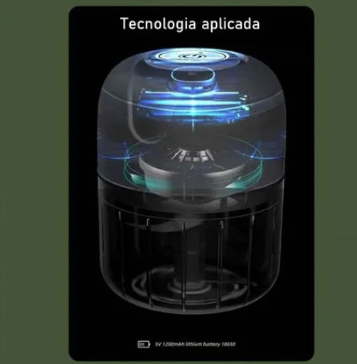 Mini Processador Elétrico de Alimentos Portátil