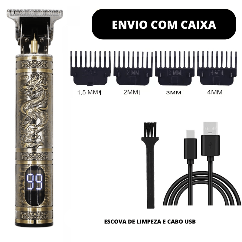 Máquina de Barbear Dragon Shaver® - Tecnologia de ponta e design moderno para uma Aparência Impecável