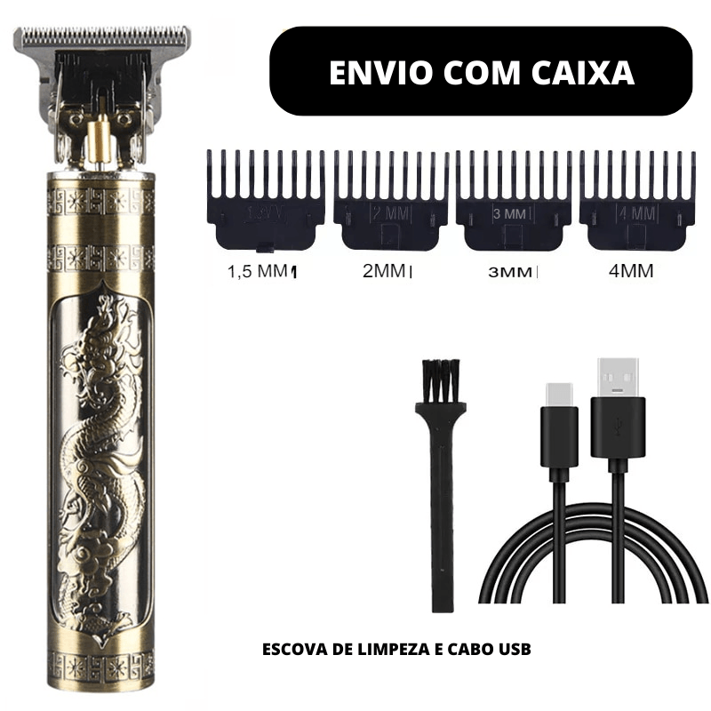 Máquina de Barbear Dragon Shaver® - Tecnologia de ponta e design moderno para uma Aparência Impecável