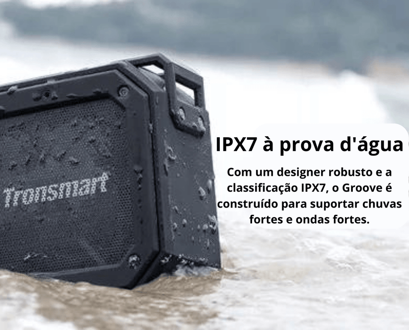 Caixa De Som Bluetooth - Prova D'água Ipx7