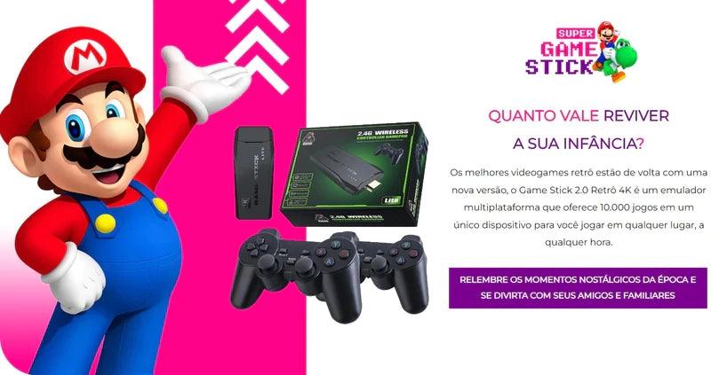 Game RetroPlay®  Entre em um universo de jogos com o nosso RetroPlay® - mais de 10 mil jogos clássicos em um só lugar!