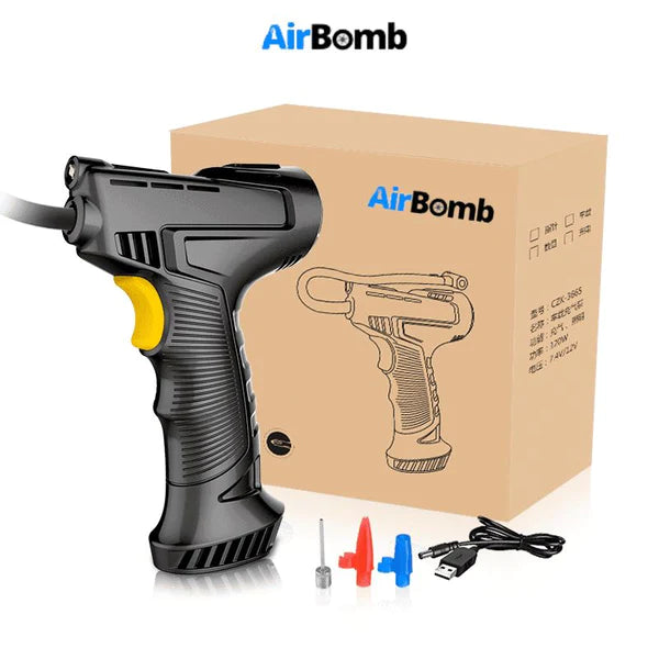 Compressor de Ar Portátil Para Carros e Motos - AirBomb™