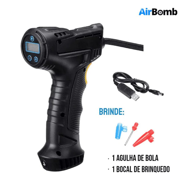 Compressor de Ar Portátil Para Carros e Motos - AirBomb™