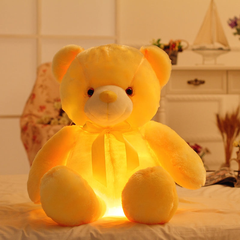 Urso De Pelúcia Iluminado 50 Cm